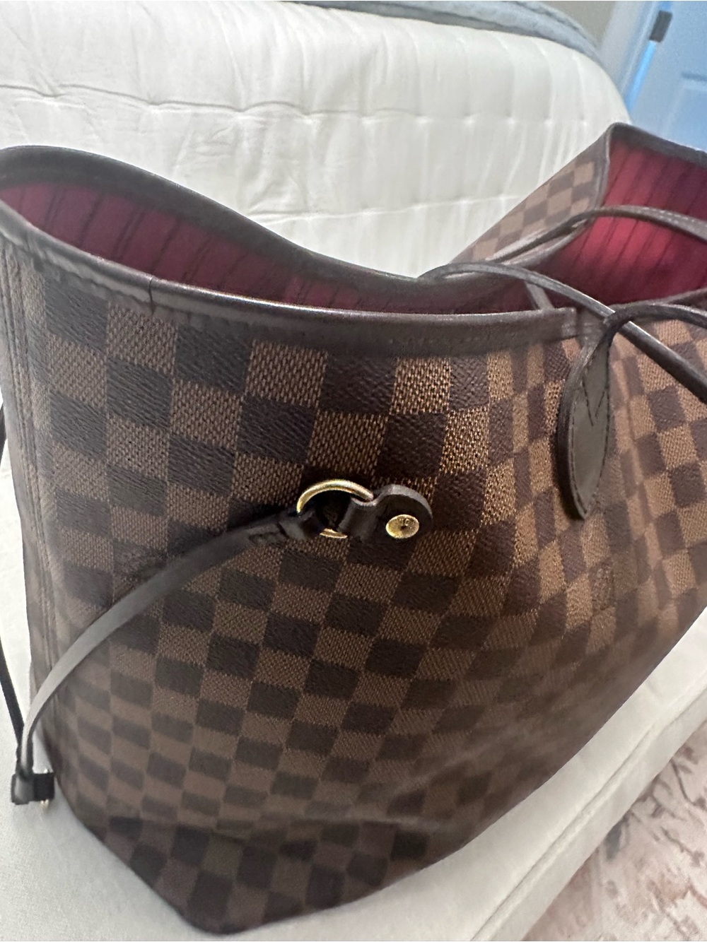 Louis Vuitton Brown Damier Neverfull GM Tote Bag - Picture 4 of 8
